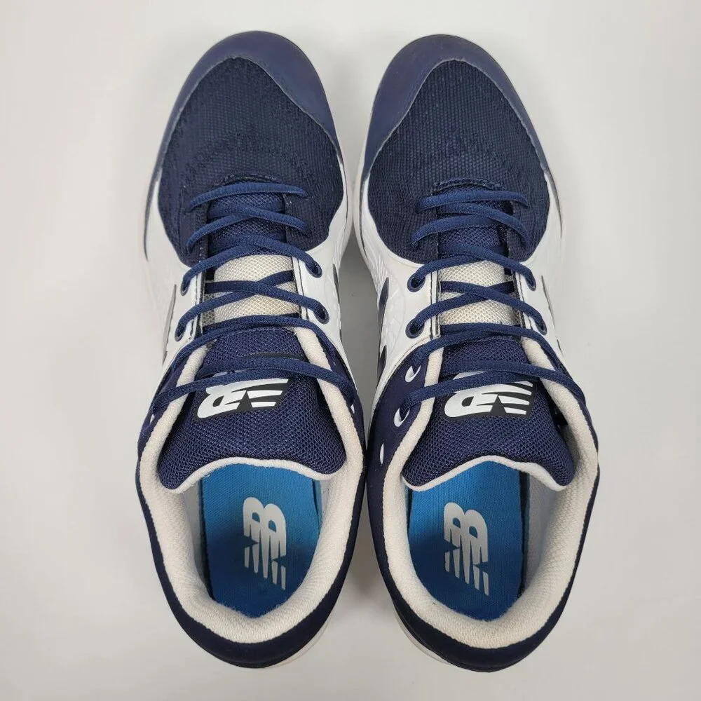 New Balance Fresh Foam Mens's Navy & White Cleats PL3000N5 Size 14 - Picture 5 of 8